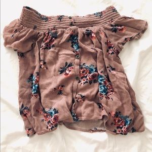 Off-shoulder shirt
